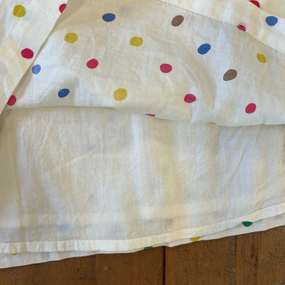 Mini Boden multicolored polka dot long sleeve blouse 7-8 years - Picture 4 of 6